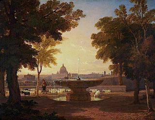 A Distant View of Saint Peter's, Rome