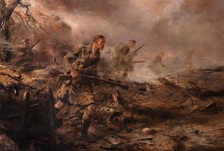 The 4th Battalion The Black Watch in the Attack, 1915