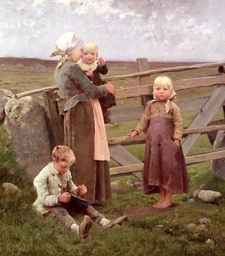 Children Eating Cherries