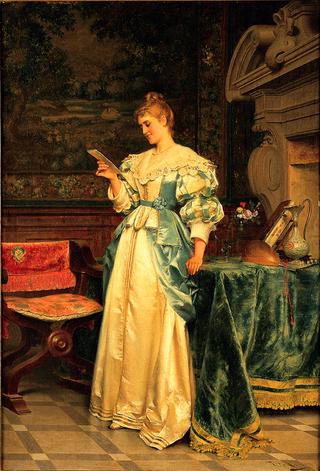 Girl reading a letter