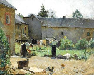 Women Drying the Linen