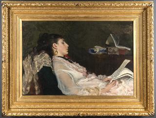 Young lady reading