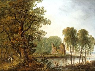 Romantic Landscape with Ruins