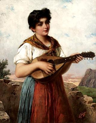 Woman with Mandolin