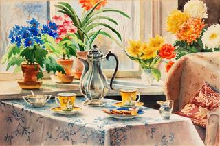 The coffee table at Knudsminde Farm, Denmark
