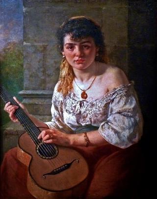 Italian Woman with Guitar