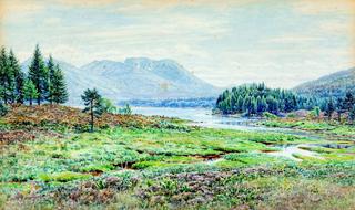 Ben Nevis from Achnacarry, Loch Lochy