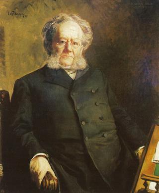 Portrait of Norwegian Author Henrik Ibsen