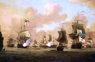 The Surrender of the Spanish Fleet to the British at Havana