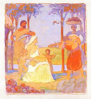 Harvest (mural study)
