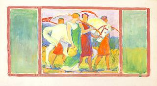 Harvesters (mural study)