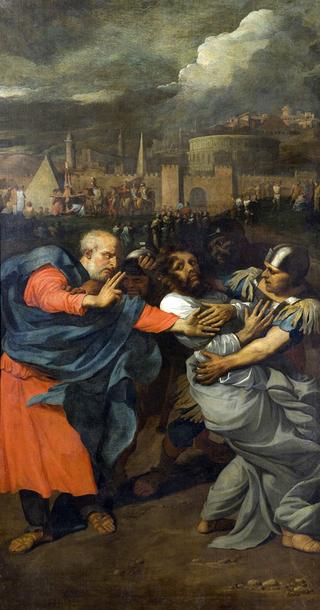 Saint Paul bids his farewell to Saint Peter