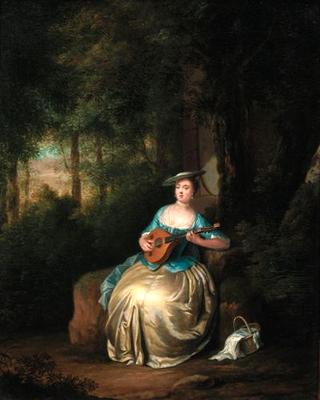 A lady with lute