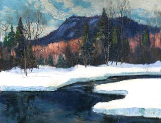 Winter Landscape with a River