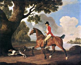 William Evelyn Riding with a Hound