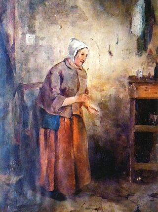 Old Woman in Interior