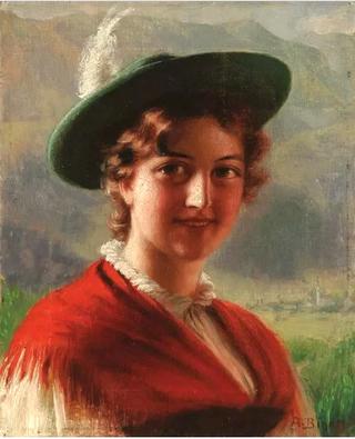 Portrait of a Bavarian Beauty