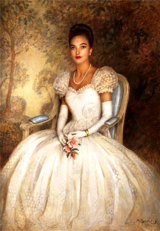 Portrait of Princess Leonida Bagration of Mukhrani