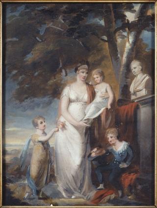 Queen Fredrika with Her Children
