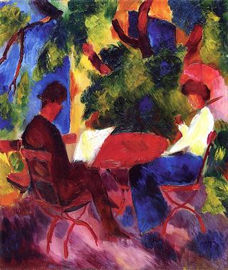 Couple at the Garden Table