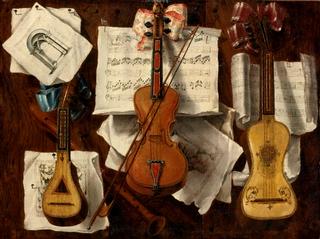 Still life of musical instruments