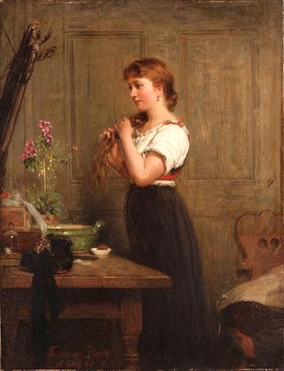 Young Girl at the Mirror