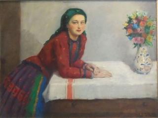 Young lady in local clothes