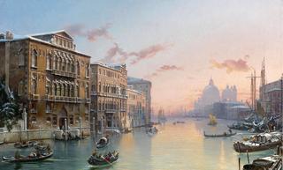 A Winter View of the Grand Canal, Venice