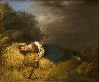 A Resting Harvest Girl