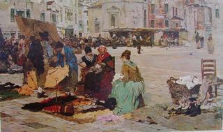 Market in Campo San Polo, Venice