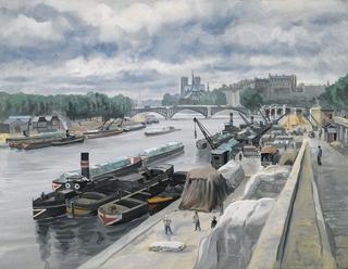 Barges on the Seine