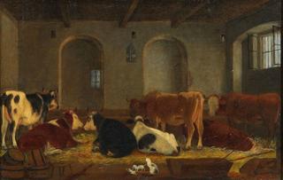 Cows and Cats in the Stable