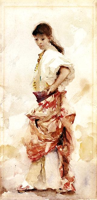Girl in Spanish Costume