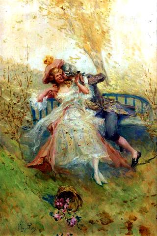 Lovers on a Bench