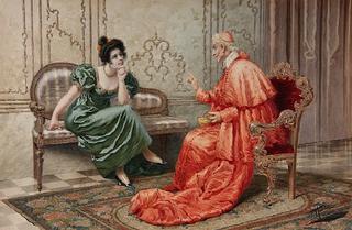 Cardinal and Lady Gossiping