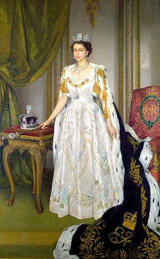 Queen Elizabeth II in Coronation Robes