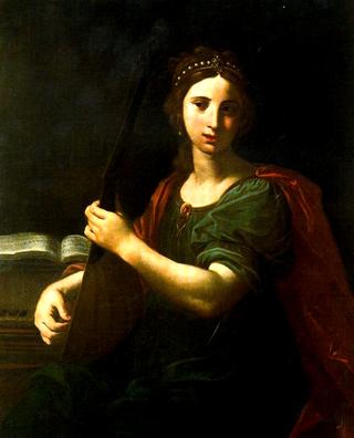 Tanedora de laud, after Simone Cantarini