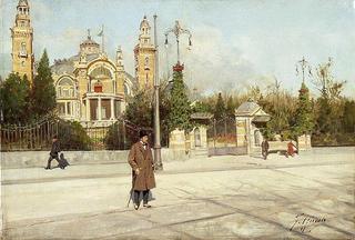 View of the Tonhalle Pavilion in Zurich