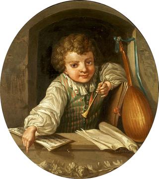 Boy with a flute