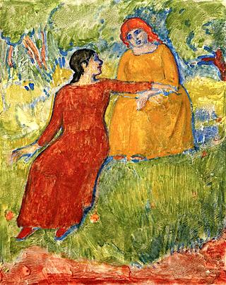 Two Women in a Field