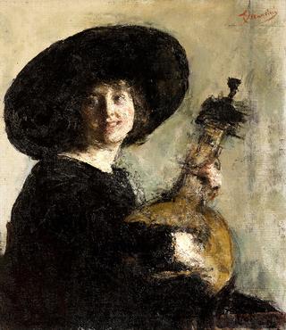 Girl with mandola