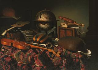 A Still Life with Musical Instruments