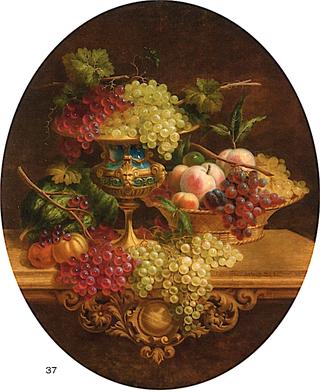 Fruit Still Life with Compote and Basket