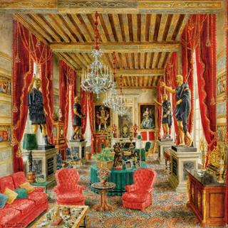 Le Salon Rouge du Château de Ste Mesme