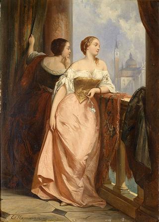 Two Ladies on the Balcony