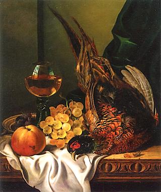 Still Life with Pheasant and Fruit