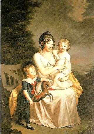 Portrait of Henriette von Heintze with her children