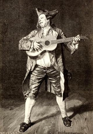 Musician, from La Ilustracion Espanola y Americana