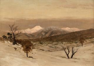 Mountain Landscape with Brush