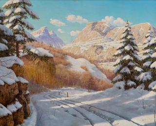 Winter Day in the Mountains